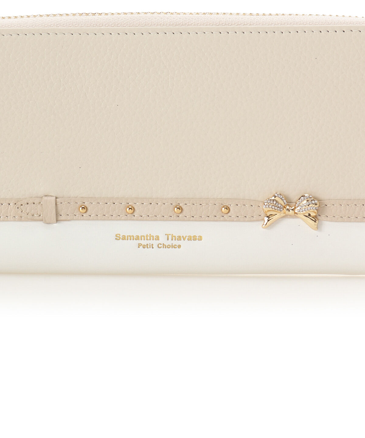 Samantha Thavasa Petit Choice「ビジューリボンバイカラー 長財布」|財布|