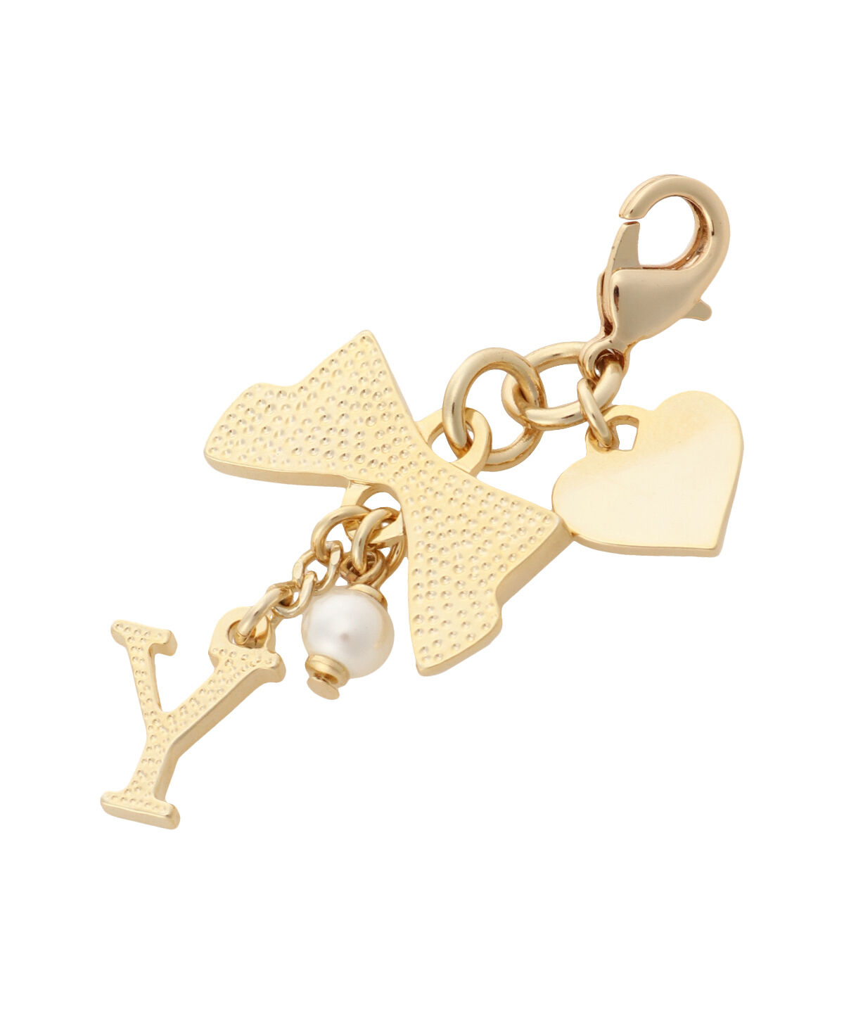 Samantha Thavasa Petit Choice「リボンイニシャルファスナーチャーム(Y)」|チャーム・キーホルダー|