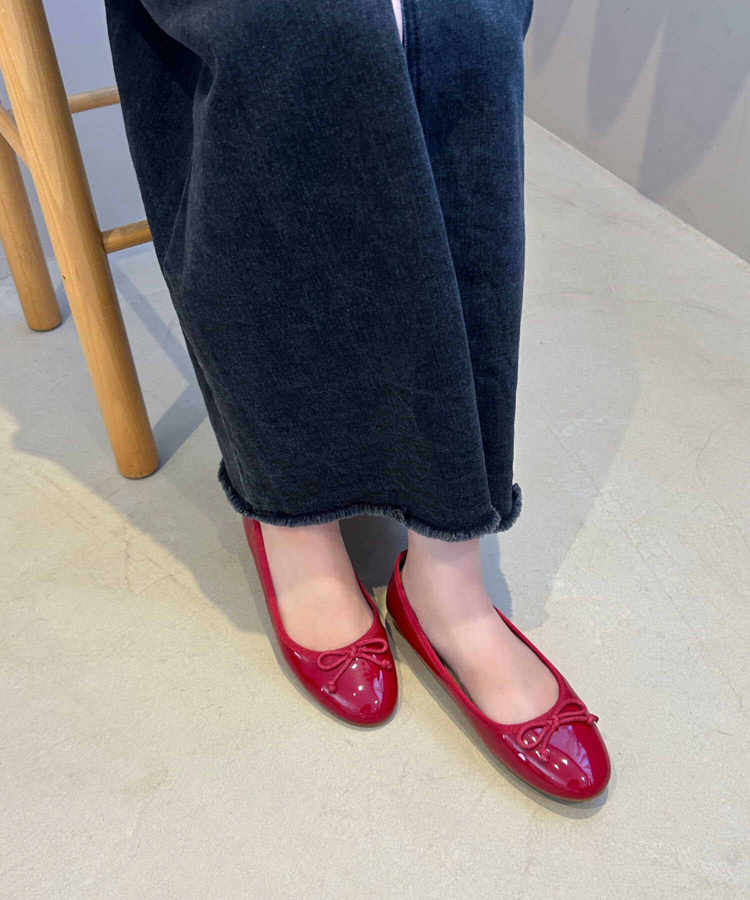 ORiental TRaffic「【 WEB限定 /累計7万足突破】 バレエシューズ /R-4006 パンプス フラット 厚手クッション エナメル」|パンプス|