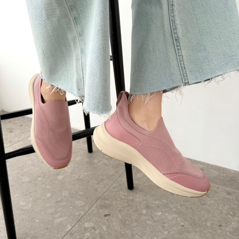 ORiental TRaffic「●2026春夏新作●【 瞬間フィット 】 ニット 防水 スニーカー /OT3799」|スニーカー|PINK