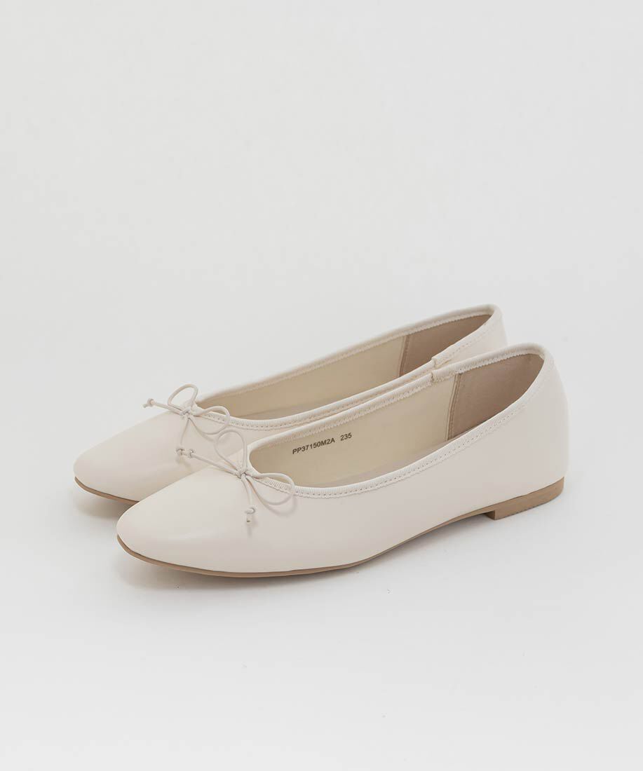  「軽量 スクエアトゥフラットパンプス」|パンプス|