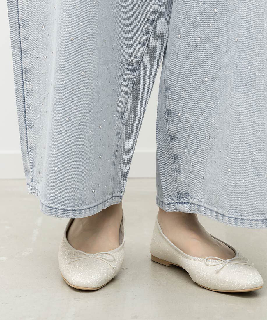  「軽量 スクエアトゥフラットパンプス」|パンプス|