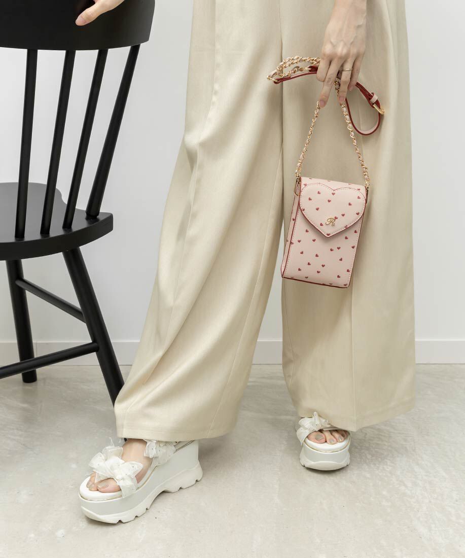  「シアーミニリボンウェッジスポーツサンダル」|サンダル|