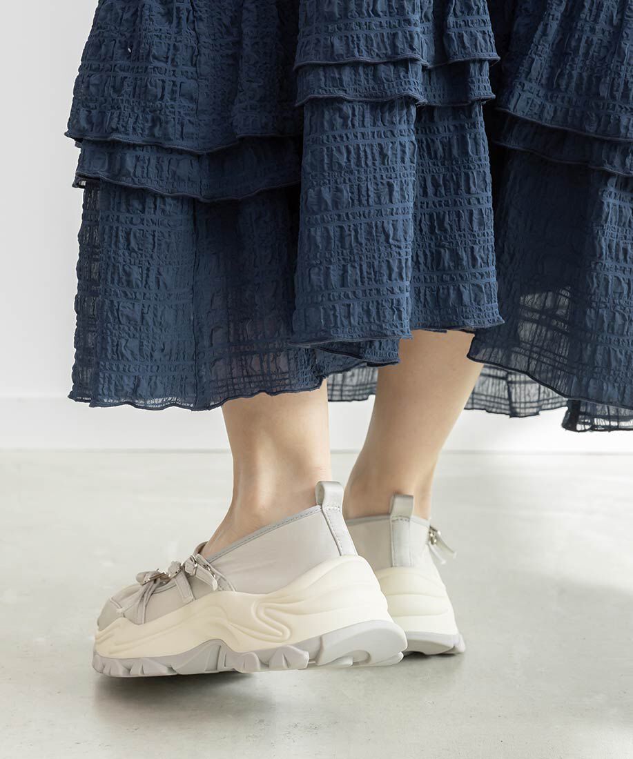  「ボリュームソールクロスベルトスニーカー」|スニーカー|