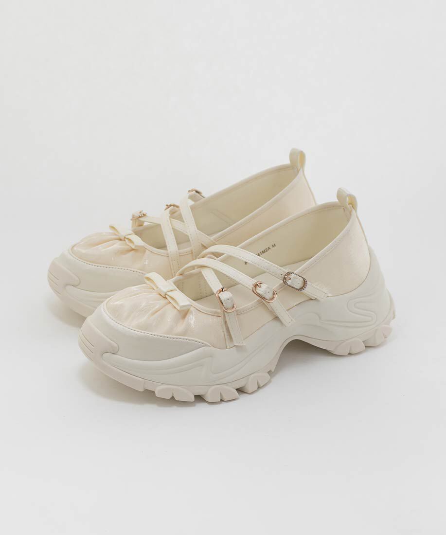  「ボリュームソールクロスベルトスニーカー」|スニーカー|