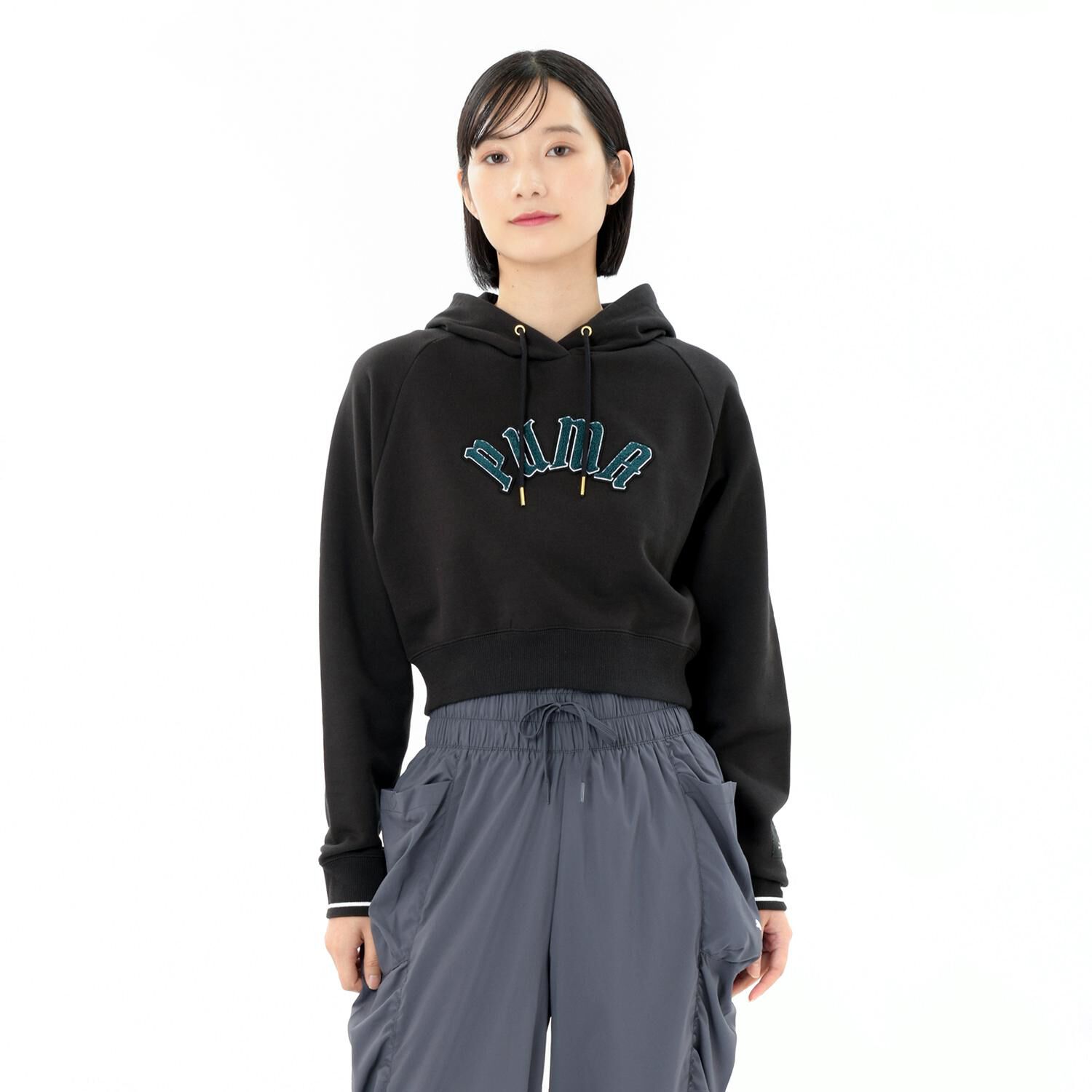 PUMA「【PUMA ｳｪｱ】W CL PLAY.PARIS. RELAXED HOODI」|パーカー|ブラック