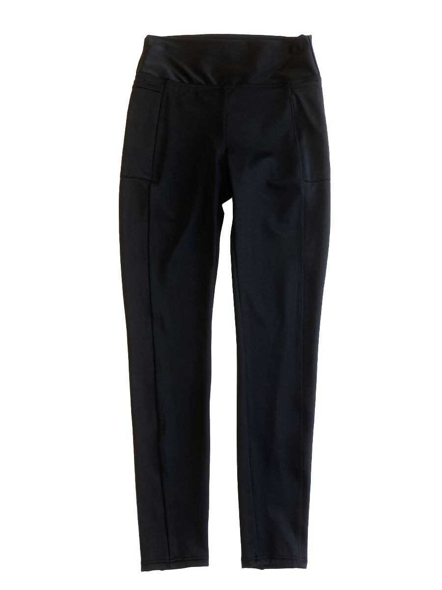 ALBOVE「耐塩素素材無地ベーシックフルレギンス」|スポーツ|ブラック