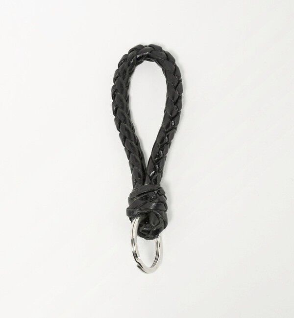 UNITED ARROWS「＜BEORMA LEATHER COMPANY＞ PLAITED KEY FOB/INTRECCIATO/キーフォブ」|キーケース|BLACK