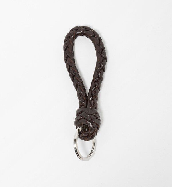 UNITED ARROWS「＜BEORMA LEATHER COMPANY＞ PLAITED KEY FOB/INTRECCIATO/キーフォブ」|キーケース|DK.BROWN