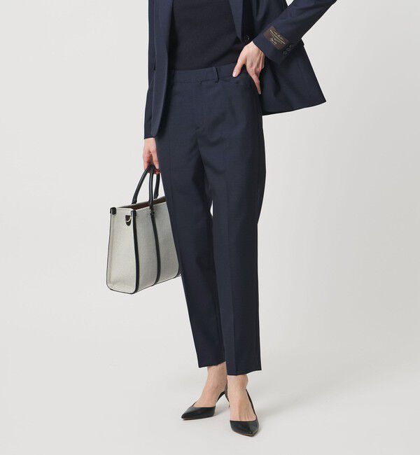 UNITED ARROWS「Vitale Barberis Canonico スリム テーパードパンツ 26SS」|スラックス|NAVY