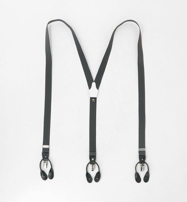 UNITED ARROWS「型押し ソリッド サスペンダー」|その他|DK.GRAY