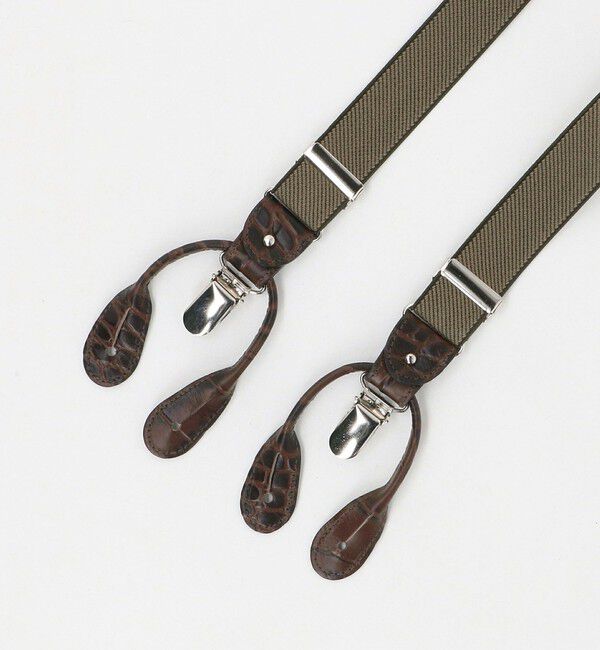 UNITED ARROWS「型押し ソリッド サスペンダー」|その他|