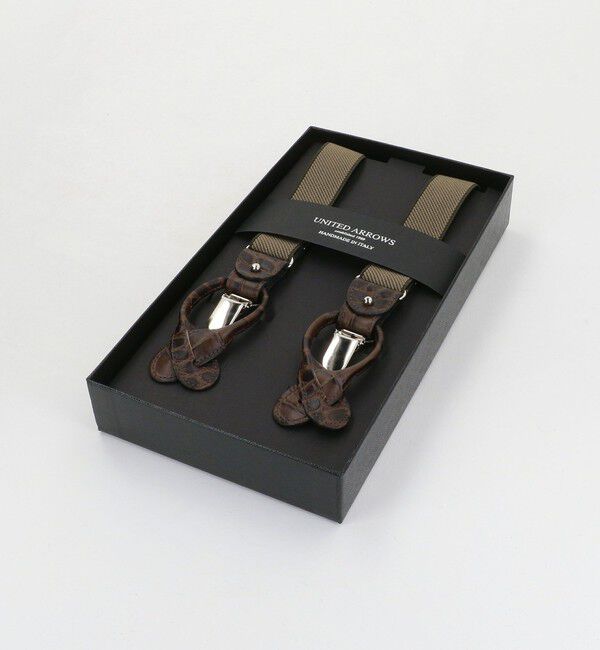 UNITED ARROWS「型押し ソリッド サスペンダー」|その他|