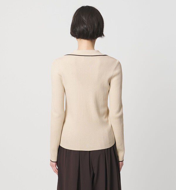 UNITED ARROWS「スキッパー リブカーディガン ‐ウォッシャブル‐」|カーディガン|