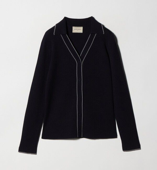 UNITED ARROWS「スキッパー リブカーディガン ‐ウォッシャブル‐」|カーディガン|