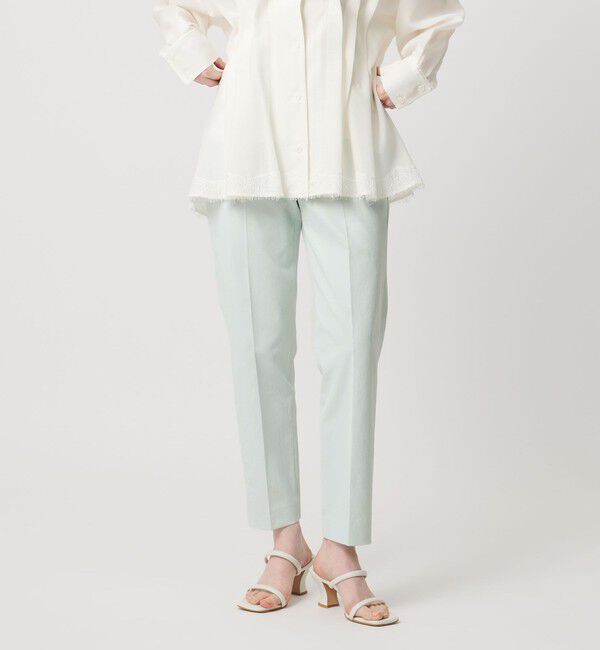 UNITED ARROWS「RIRANCHA ツイル スリムパンツ ‐ウォッシャブル‐」|スラックス|LT.BLUE