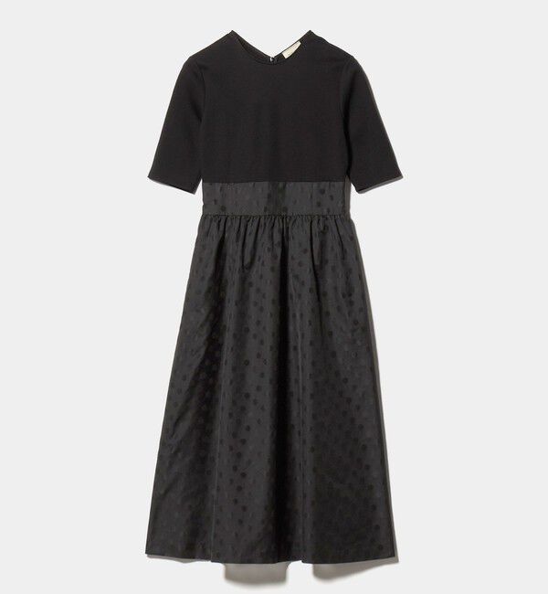 UNITED ARROWS「フィット&フレア シアー ドット ワンピース ‐ウォッシャブル‐」|ワンピース|