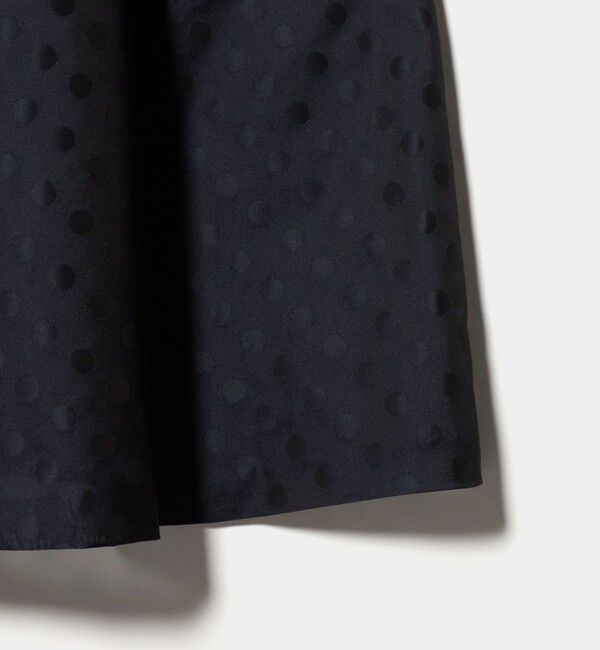 UNITED ARROWS「フィット&フレア シアー ドット ワンピース ‐ウォッシャブル‐」|ワンピース|