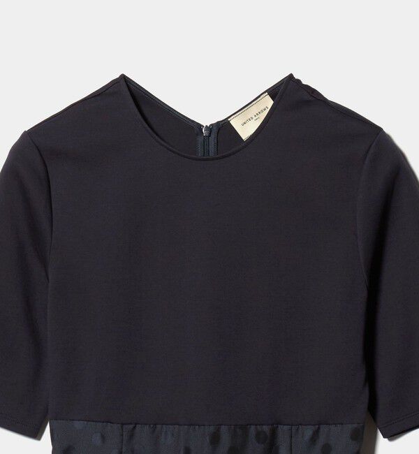 UNITED ARROWS「フィット&フレア シアー ドット ワンピース ‐ウォッシャブル‐」|ワンピース|
