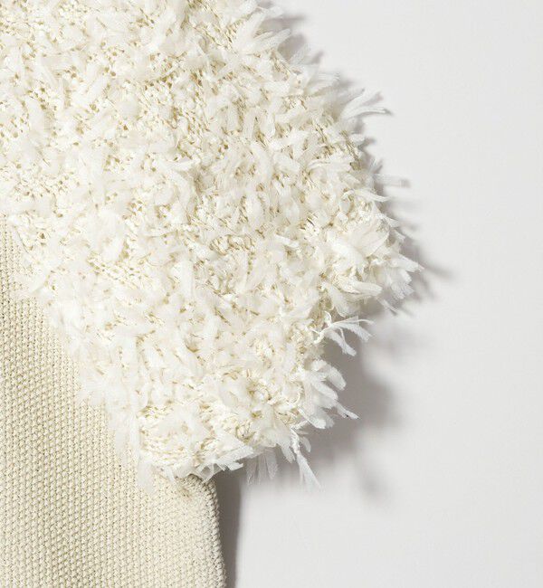 EMMEL REFINES「＜EMMEL REFINES＞EM HW テープヤーン ショートスリーブ ニット」|ニット・セーター|