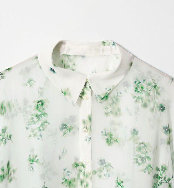 EMMEL REFINES「＜EMMEL REFINES＞EM フラワープリント シアー シャツ」|シャツ・ブラウス|