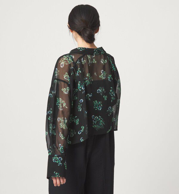 EMMEL REFINES「＜EMMEL REFINES＞EM フラワープリント シアー シャツ」|シャツ・ブラウス|