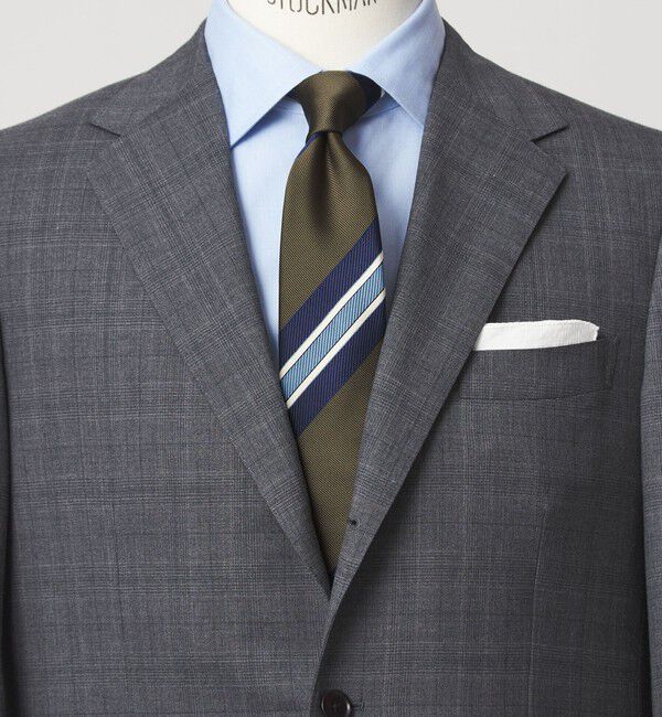 UNITED ARROWS green label relaxing「GLR ポリエステル ウォッシャブル ストライプ1 ネクタイ」|ネクタイ・蝶ネクタイ|OLIVE