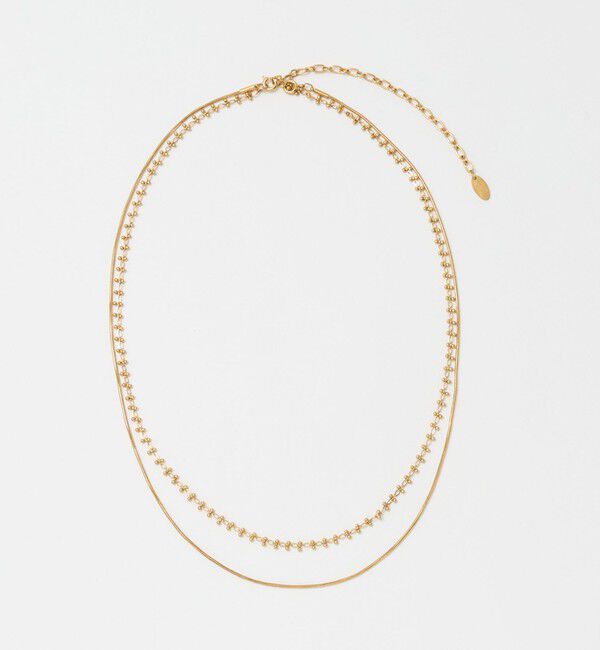 UNITED ARROWS green label relaxing「3WAY ツブツブ 2連 ネックレス」|ネックレス|GOLD