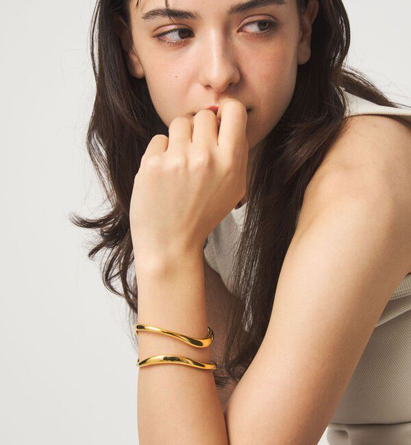 UNITED ARROWS green label relaxing「ダブルライン バングル」|ブレスレット・バングル|