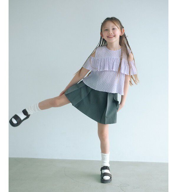 UNITED ARROWS green label relaxing「【COOL CHIC GIRLS STYLE】プリーツ スカパン / キッズ  120cm-160cm」|その他|DK.GRAY