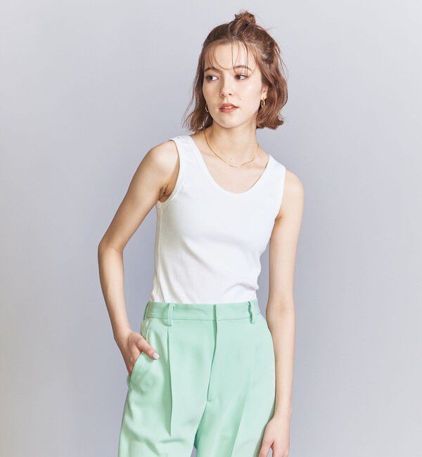 BEAUTY&YOUTH UNITED ARROWS「コットンブレンド テレコ タンクトップ」|タンクトップ|