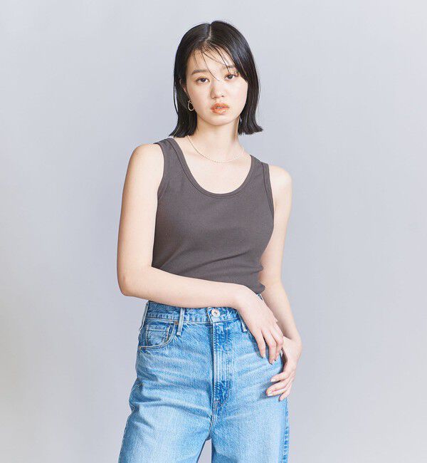 BEAUTY&YOUTH UNITED ARROWS「コットンブレンド テレコ タンクトップ」|タンクトップ|