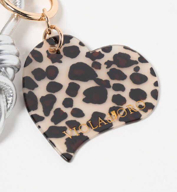 BEAUTY&YOUTH UNITED ARROWS「＜VIOLAd&rsquo;ORO＞レオパード ハート バッグチャーム」|キーケース|