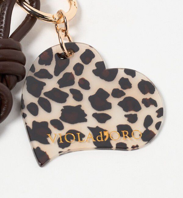BEAUTY&YOUTH UNITED ARROWS「＜VIOLAd&rsquo;ORO＞レオパード ハート バッグチャーム」|キーケース|