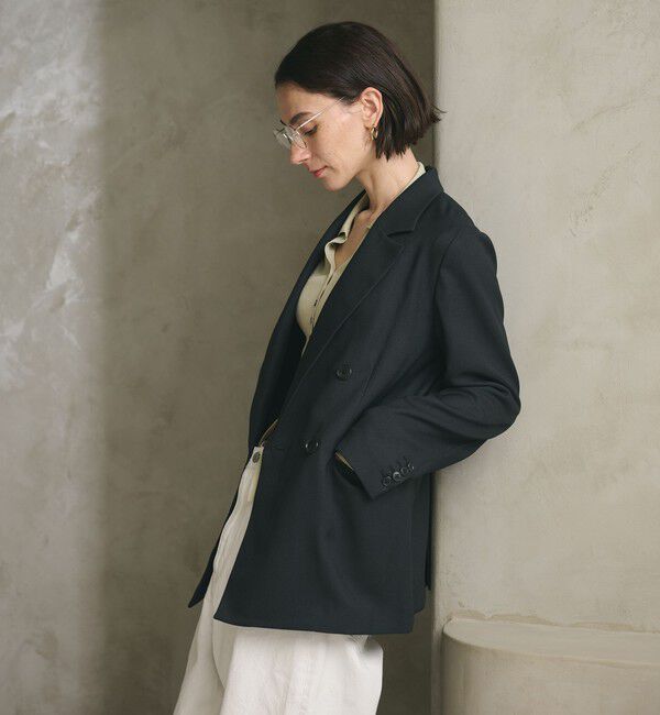 BEAUTY&YOUTH UNITED ARROWS「リネンライク ダブルジャケット」|テーラードジャケット|