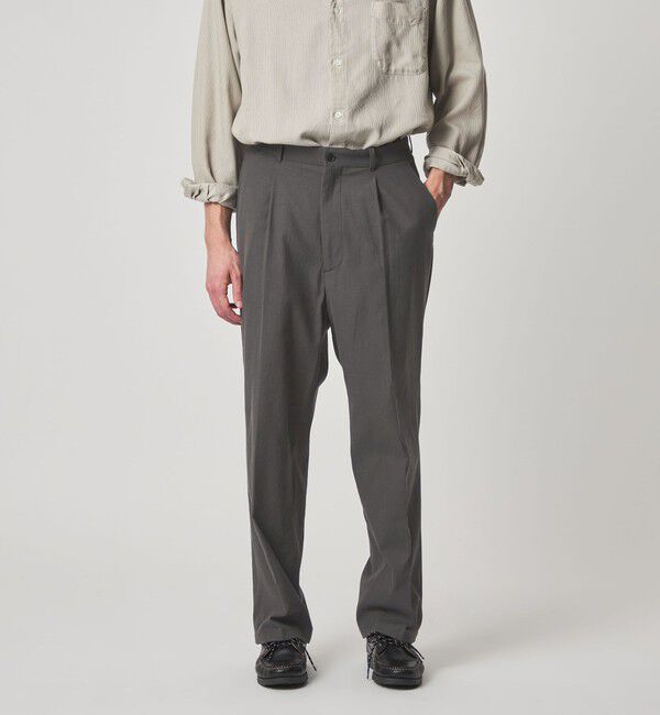 STEVEN ALAN「＜Steven Alan＞ TCL オックスフォード アウト ワンプリーツ スラックス」|スラックス|