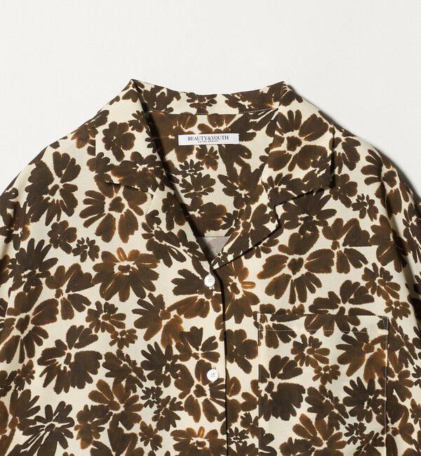 BEAUTY&YOUTH UNITED ARROWS「フラワープリント シャツ ウォッシャブル」|シャツ・ブラウス|