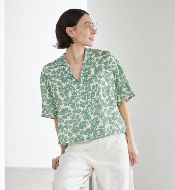 BEAUTY&YOUTH UNITED ARROWS「フラワープリント シャツ ウォッシャブル」|シャツ・ブラウス|