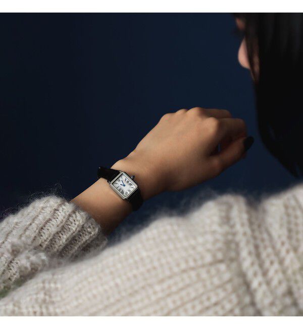 Demi-Luxe BEAMS 「スクエア 型押レザー 腕時計Ⅱ」|腕時計|