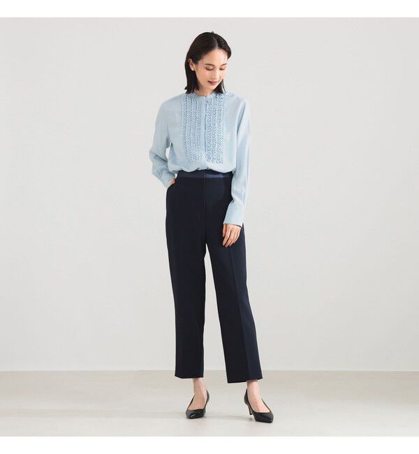 Demi-Luxe BEAMS 「ジョーゼット フリルブラウス＊」|シャツ・ブラウス|