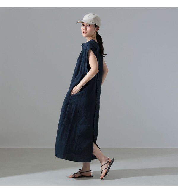 Demi-Luxe BEAMS 「TICCA / リネン 2WAY フレンチスリーブ ワンピース」|ワンピース|