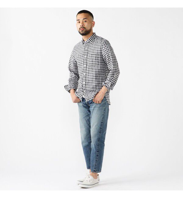 BEAMS PLUS「リネン ギンガム チェック ボタンダウン シャツ 」|シャツ・ブラウス|