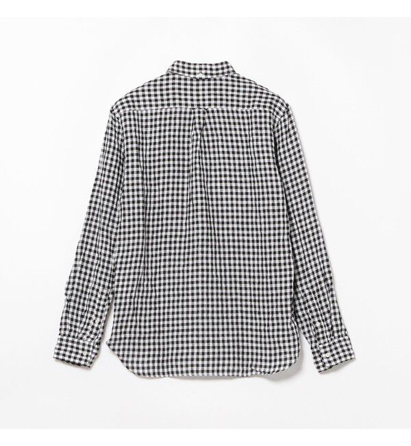 BEAMS PLUS「リネン ギンガム チェック ボタンダウン シャツ 」|シャツ・ブラウス|