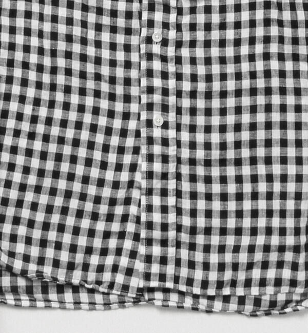 BEAMS PLUS「リネン ギンガム チェック ボタンダウン シャツ 」|シャツ・ブラウス|