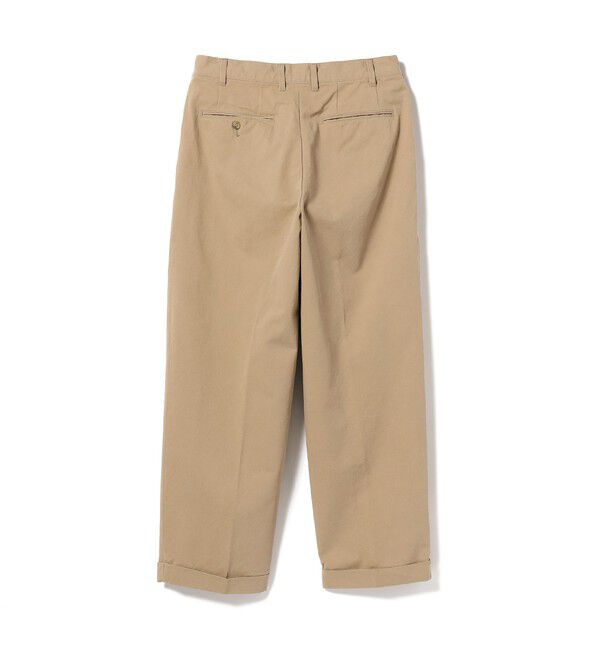 BEAMS PLUS「BEAMS PLUS / ツイル 2プリーツ トラウザーズ」|チノ|