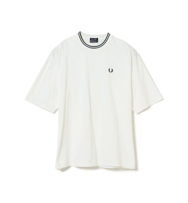 BEAMS「【別注】FRED PERRY / オーバーサイズ ピケ Tシャツ」|Tシャツ・カットソー|SNOW_WHITE