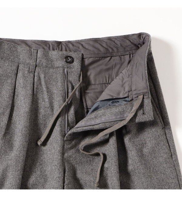 BEAMS「フランネル ワイド スラックス」|チノ|