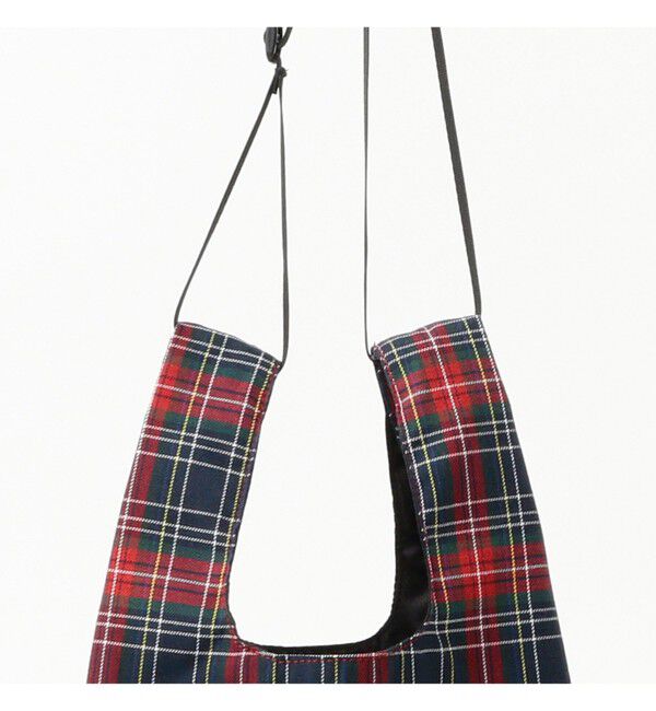 BEAMS「チェック ショッパー S」|ポーチ|