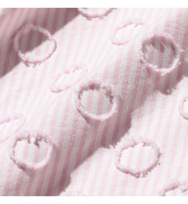 BEAMS PLUS「B.D. Classic-fit Burnout Dot Candy Stripe」|シャツ・ブラウス|