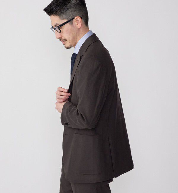 SHIPS「SHIPS:〈セットアップ対応/手洗い可能〉 イージー リネン ストレッチ ジャケット」|テーラードジャケット|